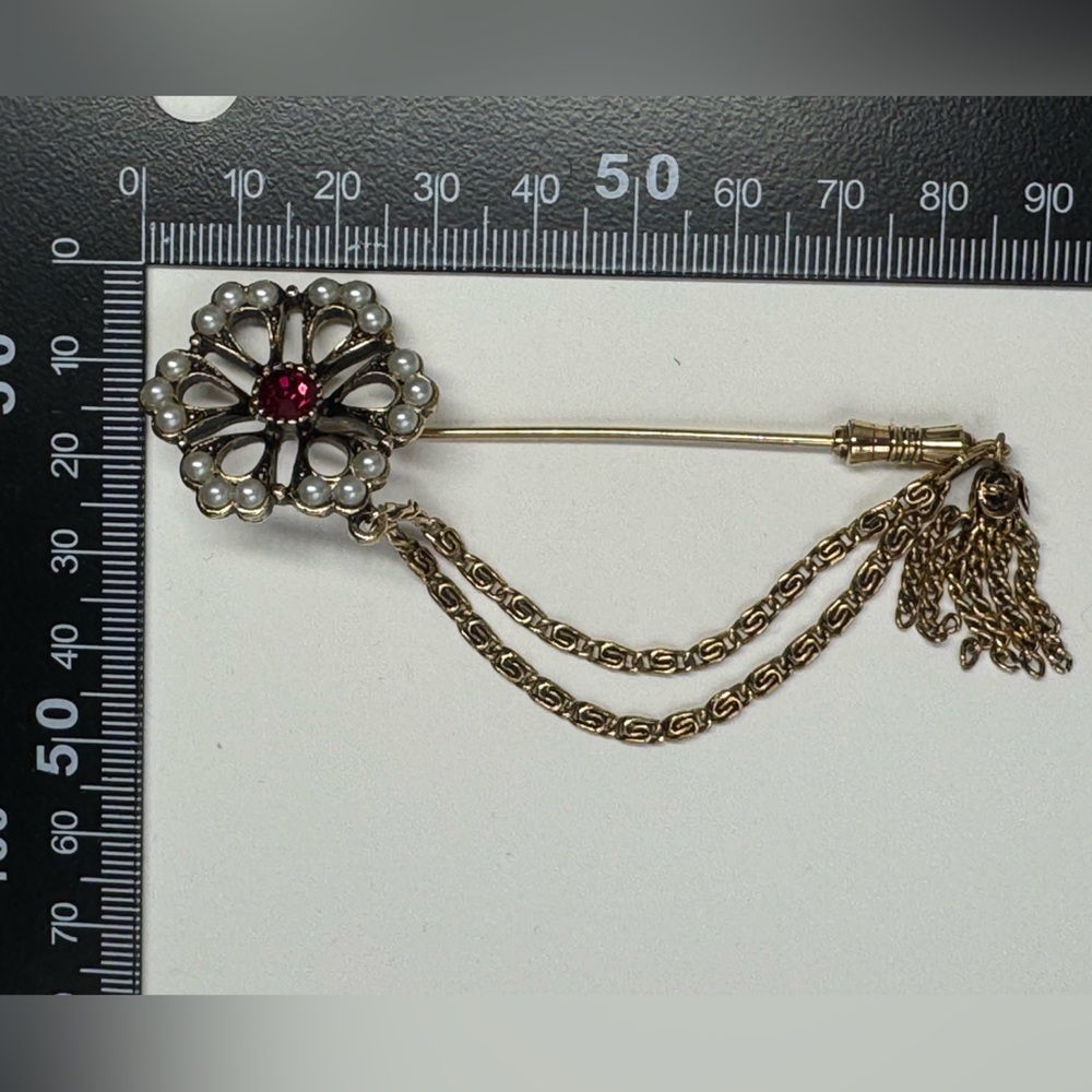 Sarah Coventry Vtg floral stick pin - Picture 7 of 7